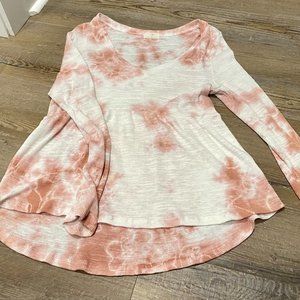 t la thermal peplum top